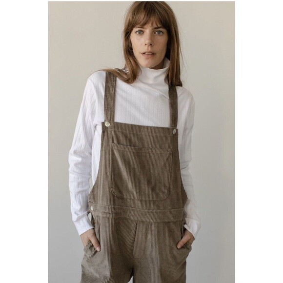 DONNI The Cord Overall relaxed fit, 100% cotton NWT Size XXS MSRP $298 - Picture 2 of 12